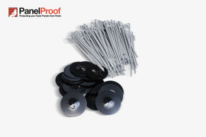 PanelProof Stainless Steel Black PVC Coated Bird Mesh For Solar Panels & Clip Kit